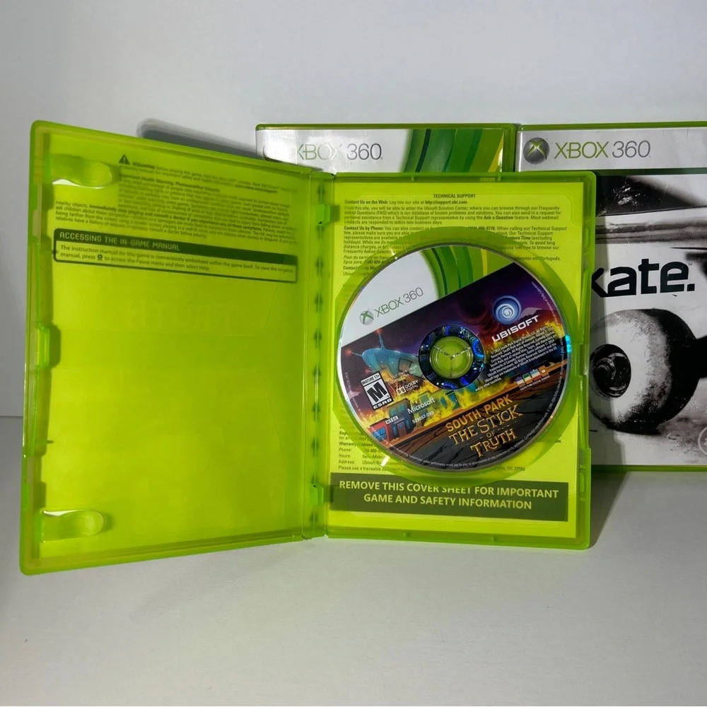 Xbox 360 Lot of 3 South Park ~ Saints Row ~ Skate **UNTESTED**